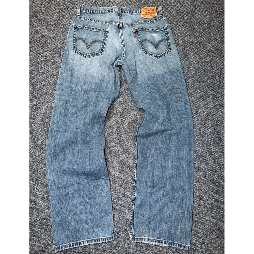 Levi's 559‎ Relaxed Straight Fit Jeans Light Wash Blue Denim Y2K (2005) W34 L34